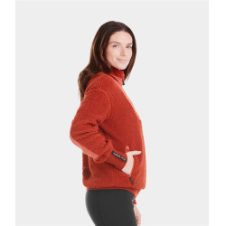 Damen-Sherpa-Jacke Horse Pilot Terrakotta Orange