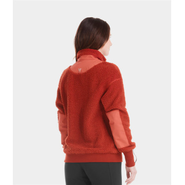 Damen-Sherpa-Jacke Horse Pilot Terrakotta Orange
