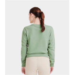 Damen-Reitpullover Horse Pilot Team Shirt Glattgrün Gr&amp;amp;amp;amp;amp;amp;amp;amp;uuml;n