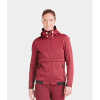 Reit-Sweatshirt mit Reißverschluss Horse Pilot Damen Tempest Dunkelrot