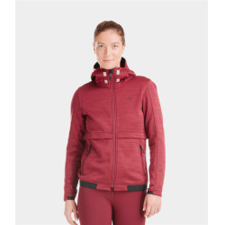 Reit-Sweatshirt mit Reißverschluss Horse Pilot Damen Tempest Dunkelrot Reit-Sweatshirt mit Reißverschluss Horse Pilot Damen Tempest Dunkelrot