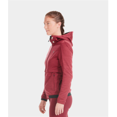 Reit-Sweatshirt mit Reißverschluss Horse Pilot Damen Tempest Dunkelrot Reit-Sweatshirt mit Reißverschluss Horse Pilot Damen Tempest Dunkelrot