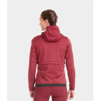 Reit-Sweatshirt mit Reißverschluss Horse Pilot Damen Tempest Dunkelrot