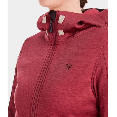 Reit-Sweatshirt mit Reißverschluss Horse Pilot Damen Tempest Dunkelrot Reit-Sweatshirt mit Reißverschluss Horse Pilot Damen Tempest Dunkelrot