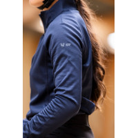 Thermo-Reitshirt Horse Pilot Damen Marine Marineblau