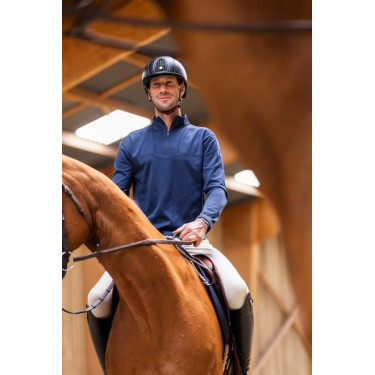 Thermo-Reitshirt Horse Pilot Herren Marine Marineblau