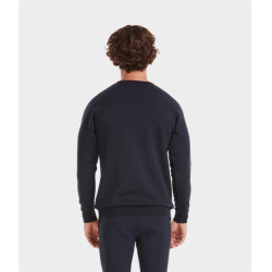 Reit-Sweatshirt Horse Pilot aus Merinowolle für Herren Dunkle Nacht Schwarz