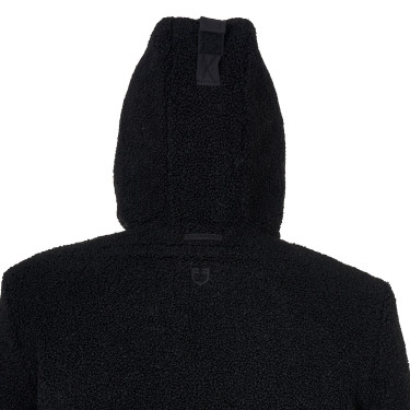 Wasserdichte Herrenjacke mit Teddy-Stoffeinsätzen Equestro Schwarz Wasserdichte Herrenjacke mit Teddy-Stoffeinsätzen Equestro Schwarz