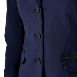 Turnierjacke Equestro Mädchen aus technischem Gewebe Marineblazer Marineblau