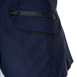 Turnierjacke Equestro Mädchen aus technischem Gewebe Marineblazer Marineblau