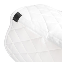 Spring-Schabracke mit Strass-Logo Equestro Weiß Wei&amp;szlig;