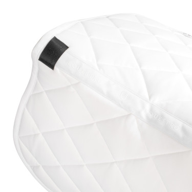 Spring-Schabracke mit Strass-Logo Equestro Weiß Wei&amp;szlig;