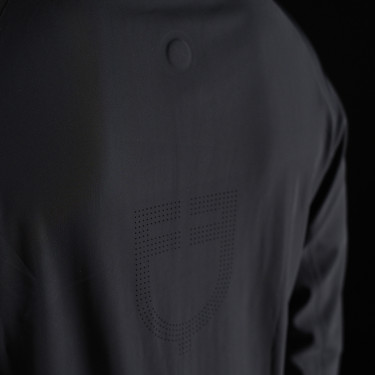 Herren-Technik-Kapuzenpullover Equestro Ridertechnology Schwarz