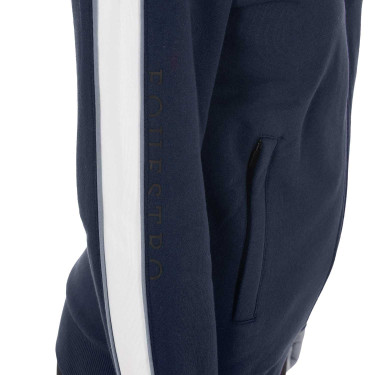 Damen-Kapuzenpullover Equestro mit Reißverschluss Marineblazer Marineblau Damen-Kapuzenpullover Equestro mit Reißverschluss Marineblazer Marineblau