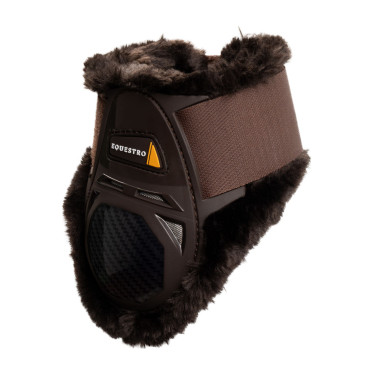 Gamaschen Spider Man mit Kunstfell Equestro Braun