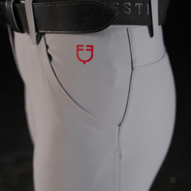 Damen-Slim-Fit-Hose Equestro Ridertechnology mit thermoverschweißten Nähten Spottdrossel Grau Damen-Slim-Fit-Hose Equestro Ridertechnology mit thermoverschweißten Nähten Spottdrossel Grau