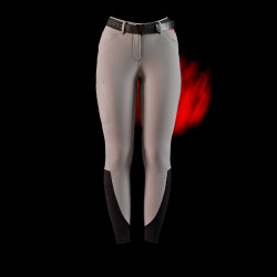 Damen-Slim-Fit-Hose Equestro Ridertechnology mit thermoverschweißten Nähten Spottdrossel Grau Damen-Slim-Fit-Hose Equestro Ridertechnology mit thermoverschweißten Nähten Spottdrossel Grau