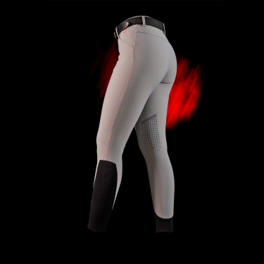 Damen-Slim-Fit-Hose Equestro Ridertechnology mit thermoverschweißten Nähten Spottdrossel Grau Damen-Slim-Fit-Hose Equestro Ridertechnology mit thermoverschweißten Nähten Spottdrossel Grau