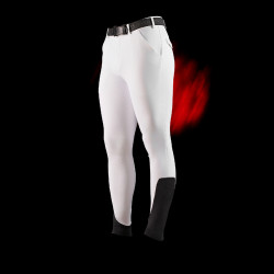 Herrenreithose Equestro Slim Fit Ridertechnology Full Grip Weiß Weiß Herrenreithose Equestro Slim Fit Ridertechnology Full Grip Weiß Weiß