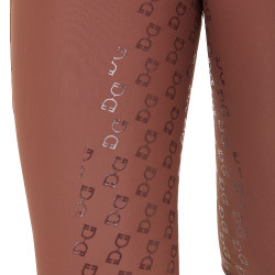 Damen-Leggings mit Fleece-Futter Equestro Walnuss / Antikweiß Braun Damen-Leggings mit Fleece-Futter Equestro Walnuss / Antikweiß Braun