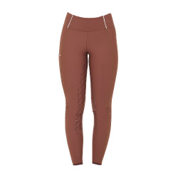 Damen-Leggings mit Fleece-Futter Equestro Walnuss / Antikweiß Braun Damen-Leggings mit Fleece-Futter Equestro Walnuss / Antikweiß Braun