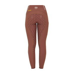 Damen-Leggings mit Fleece-Futter Equestro Walnuss / Antikweiß Braun Damen-Leggings mit Fleece-Futter Equestro Walnuss / Antikweiß Braun