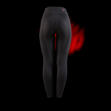 Equestro Damen Hochbund-Leggings Ridertechnology Full Grip Schwarz