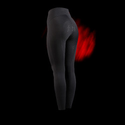Equestro Damen Hochbund-Leggings Ridertechnology Full Grip Schwarz