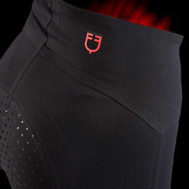 Equestro Damen Hochbund-Leggings Ridertechnology Full Grip Schwarz