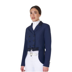 Damen-Dressurfrack Equestro Marineblazer Marineblau
