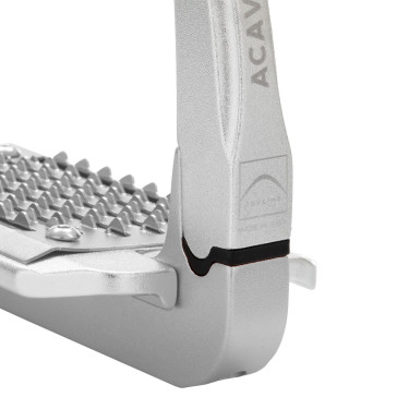 Sicherheitssteigbügel Acavallo Rel-X 180 abnehmbare Seite Aluminium Silber