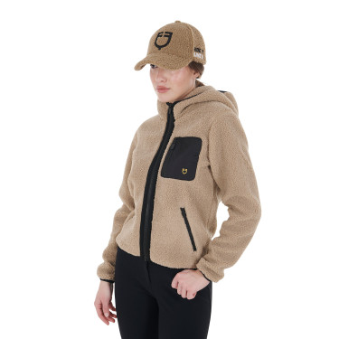 Unisex-Kappe Equestro mit Mesh-Einsatz Weihrauch / Schwarz