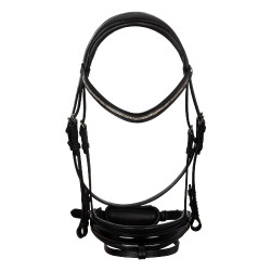 Acavallo Olympia Trense aus Kalbsleder Schwarz