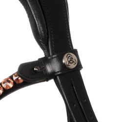 Kopfstück Ninfea aus Kalbsleder Acavallo Schwarz