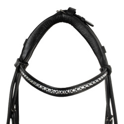 Dalila Trense aus Kalbsleder Acavallo Schwarz / Weiß