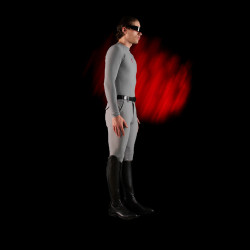 Base Layer Herren langarm Equestro Ridertechnology Spottdrossel Grau