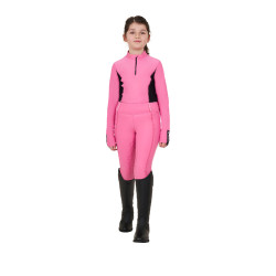 Base Layer Equestro Trainingsshirt mit langen Ärmeln für Mädchen Rosa Schloss