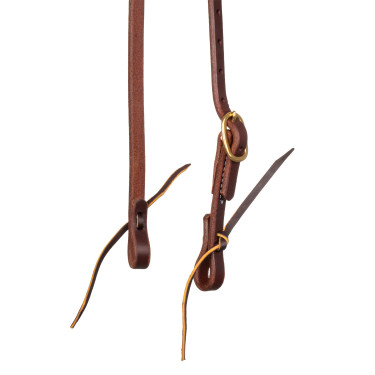 Kopfstück mit Ohrenschlitz und einfacher 5/8"-Schnalle Platinum Pro Dunkles Öl Braun