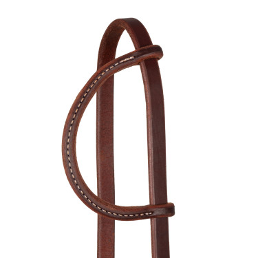 Kopfstück mit Ohrenschlitz und einfacher 5/8"-Schnalle Platinum Pro Dunkles Öl Braun