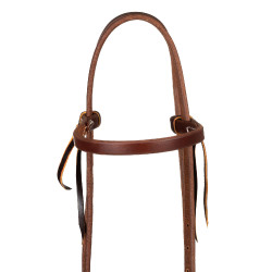 Trensenzaum mit einteiligem Stirnband 5/8" Platinum Pro Dunkles Öl Braun