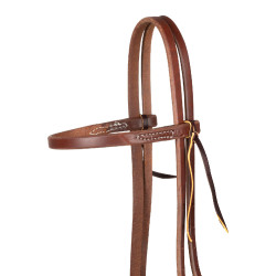 Trensenzaum mit einteiligem Stirnband 5/8" Platinum Pro Dunkles Öl Braun