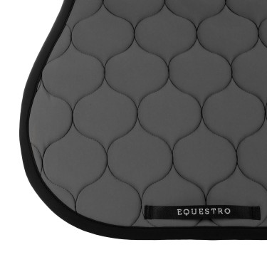 Sprungteppich aus gestepptem technischem Gewebe Equestro Asphalt Grau Sprungteppich aus gestepptem technischem Gewebe Equestro Asphalt Grau