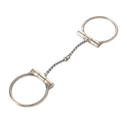 Edelstahlgebiss mit verdrehter Mundstück aus feinem Edelstahl-Draht Pool's