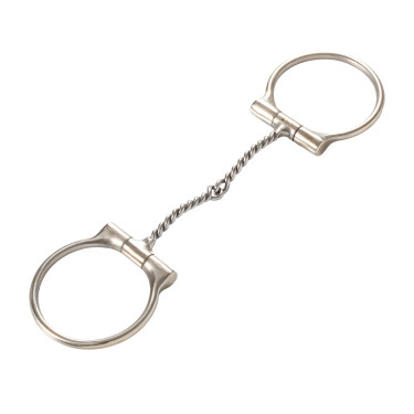 Edelstahlgebiss mit verdrehter Mundstück aus feinem Edelstahl-Draht Pool's