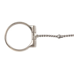 Edelstahlgebiss mit verdrehter Mundstück aus feinem Edelstahl-Draht Pool's