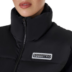 Damen-Kurzjacke mit Reißverschluss Equestro Schwarz