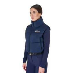 Damen-Kurzjacke mit Reißverschluss Equestro Marineblazer Marineblau