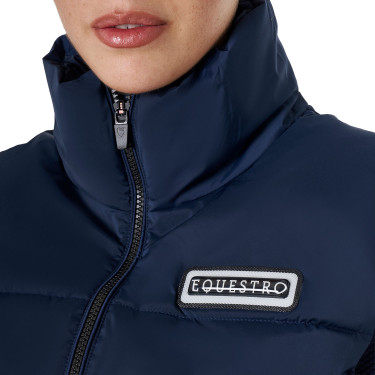 Damen-Kurzjacke mit Reißverschluss Equestro Marineblazer Marineblau