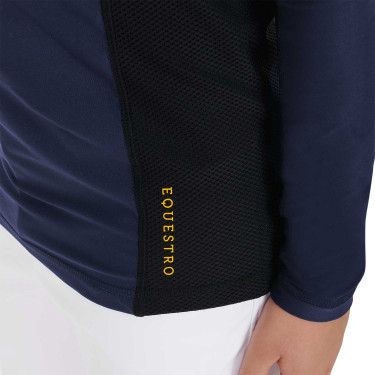 Basisunterwäsche für Jungen aus technischem Stoff Equestro Marineblazer Marineblau