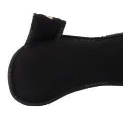 Stoßdämpfer Piuma-FS WFS-FS mit Wildledertaschen und Vordererhöhung Acavallo Schwarz / Weiß